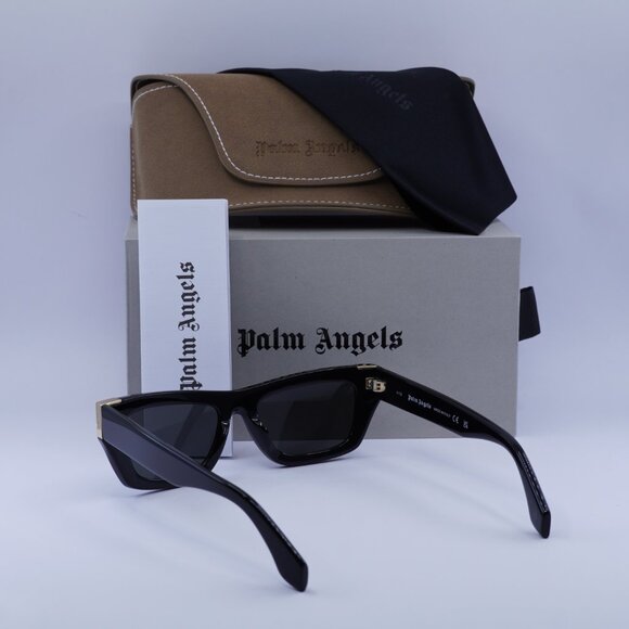 Palm Angels PERI10K MALIBU 1007 Cat Eye Sunglasses - Black/Dark Grey - Picture 5 of 9